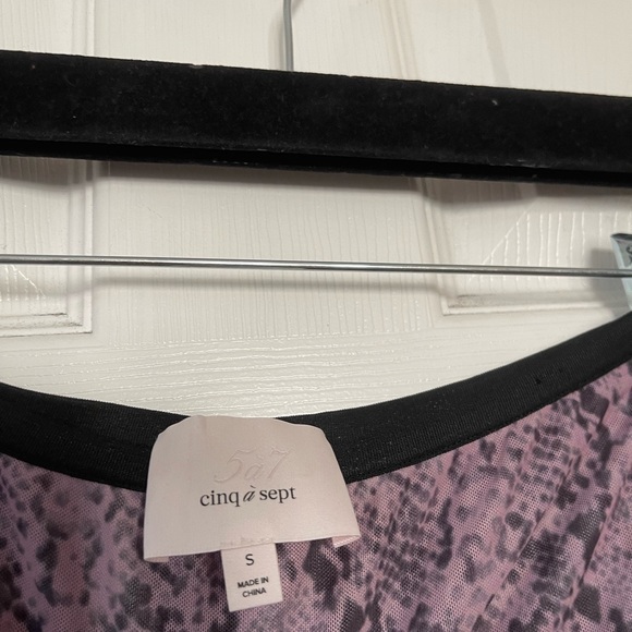 Cinq a Sept Pink Snakeskin Midi Skirt - Picture 4 of 6